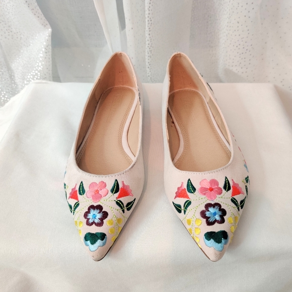 ASOS Shoes - ASO DESIGN Lantana Embroidered  Flats